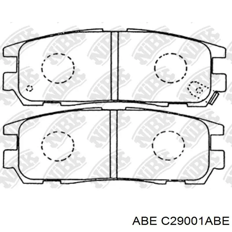 Compre C29001ABE ABE Sapatas do freio traseiras de disco
