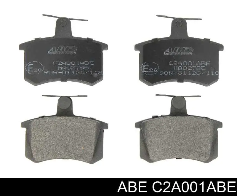Compre C2A001ABE ABE Sapatas do freio traseiras de disco