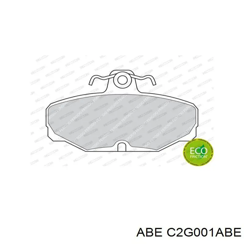 Compre C2G001ABE ABE Sapatas do freio traseiras de disco