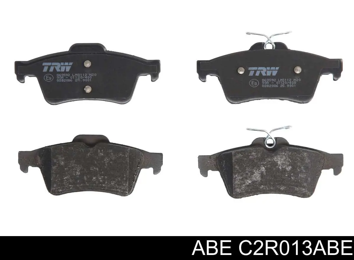Compre C2R013ABE ABE Sapatas do freio traseiras de disco