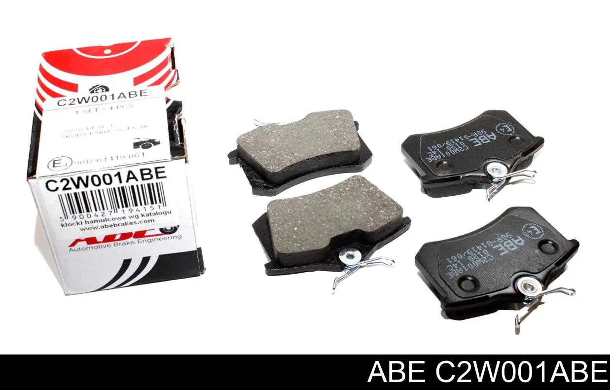 Compre C2W001ABE ABE Sapatas do freio traseiras de disco