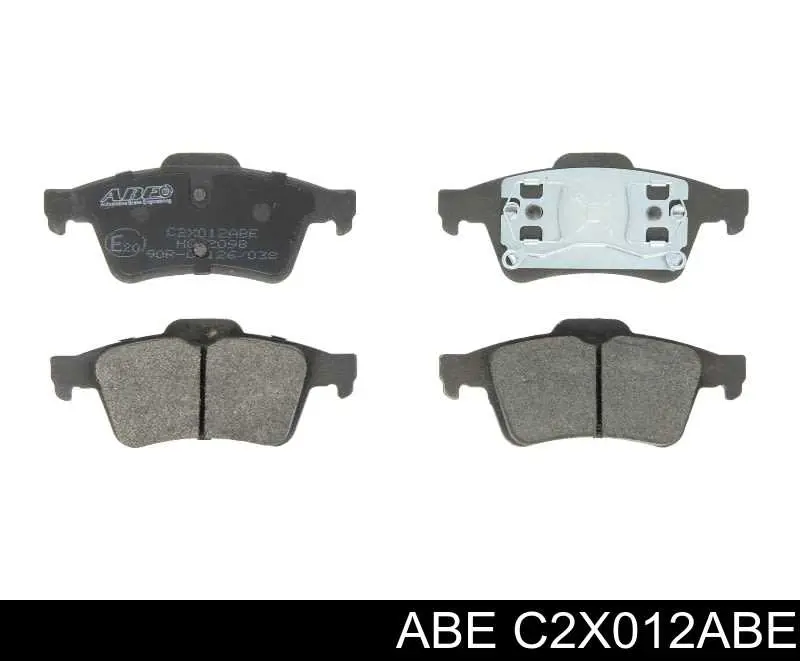 Compre C2X012ABE ABE Sapatas do freio traseiras de disco