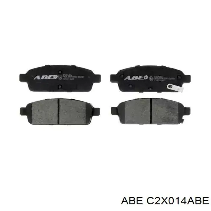 Compre C2X014ABE ABE Sapatas do freio traseiras de disco