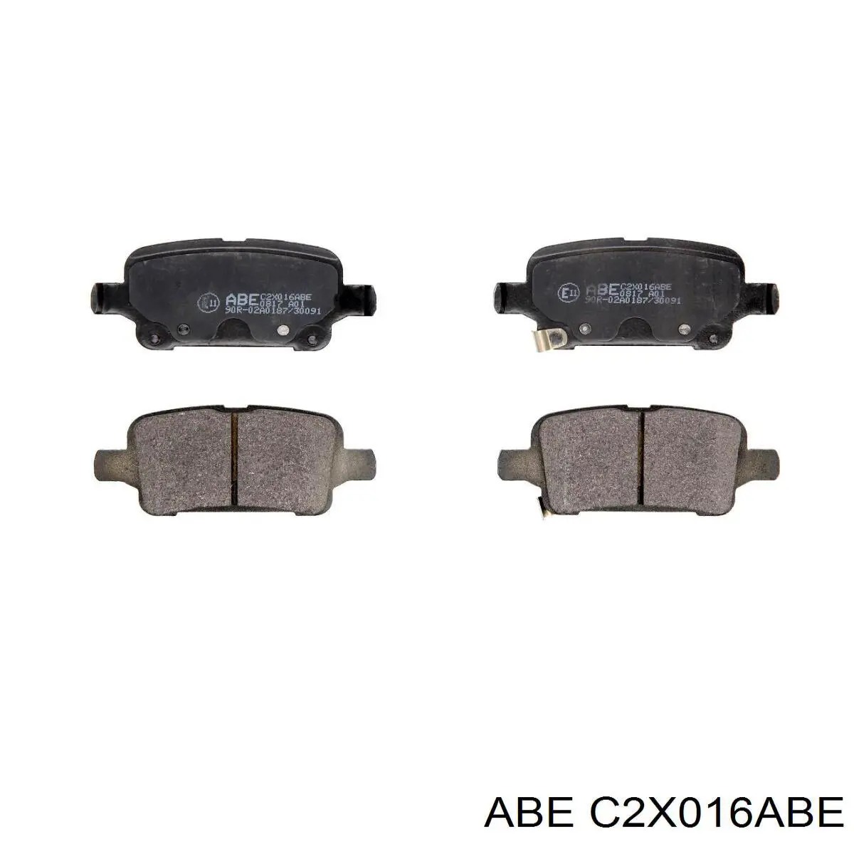 C2X016ABE ABE Sapatas do freio traseiras de disco