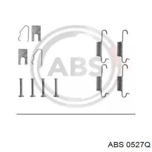 Kit de montagem das sapatas traseiras de tambor Audi 80 B1 82