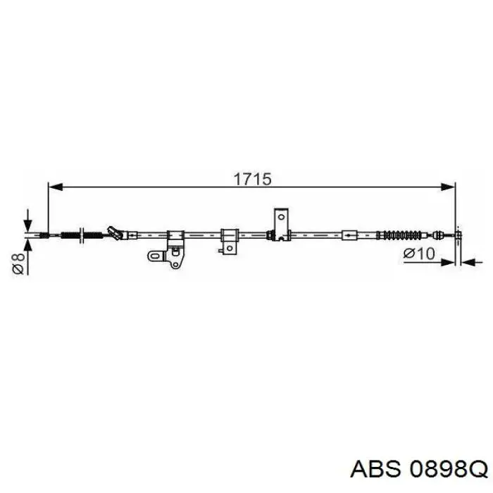 Compre 0898Q ABS Kit de reparação das sapatas do freio