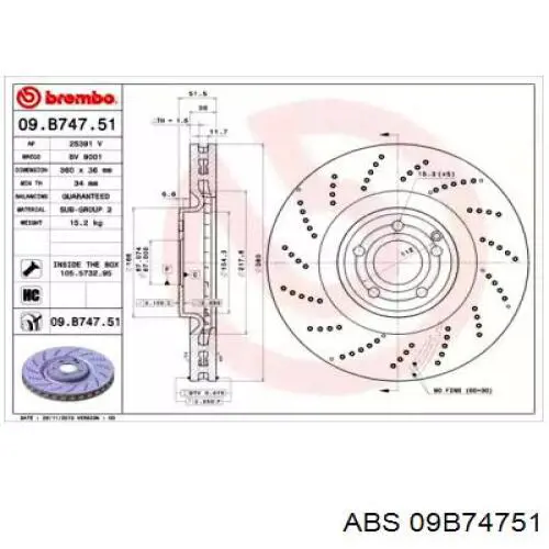 Compre BBD6133S Borg&beck Disco do freio dianteiro