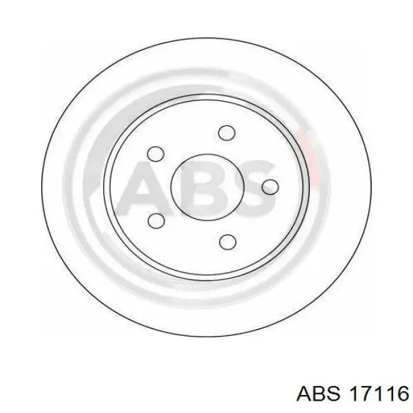 Disco do freio traseiro ABS 17116 preço, a partir de 38,52 USD