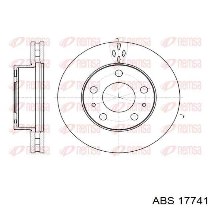 Compre 17741 ABS Disco do freio dianteiro