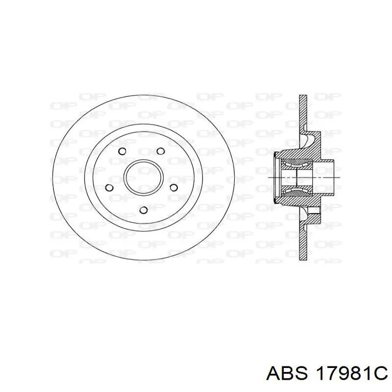 Compre 17981C ABS Disco do freio traseiro