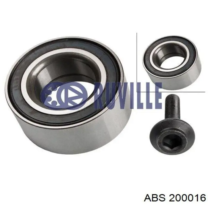 Compre 200016 ABS Rolamento de cubo traseiro