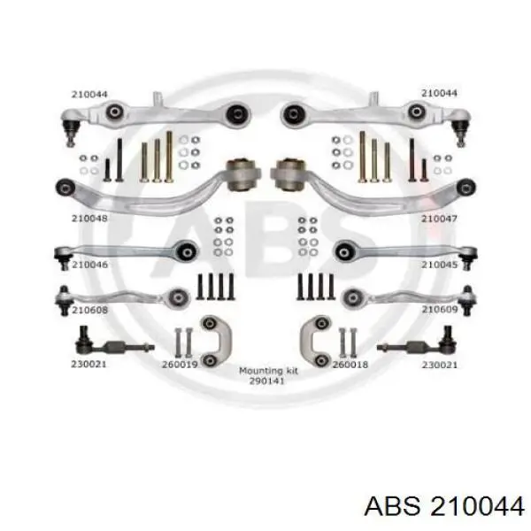 Compre 210044 ABS Braço oscilante inferior esquerdo/direito de suspensão dianteira