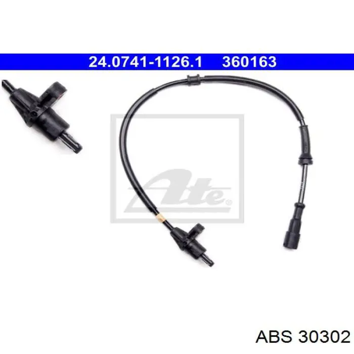 Sensor ABS traseiro direito MWSS163 Magneti Marelli