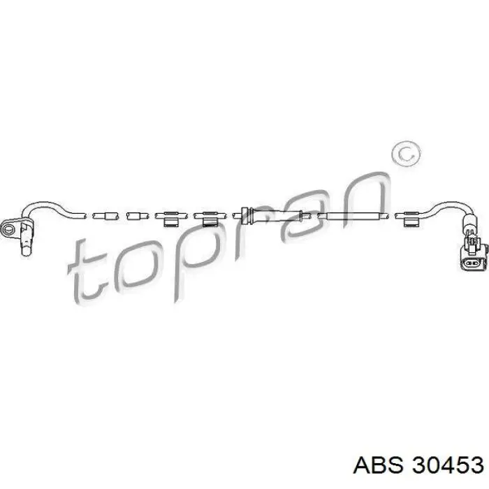 Compre 30453 ABS Sensor ABS traseiro esquerdo