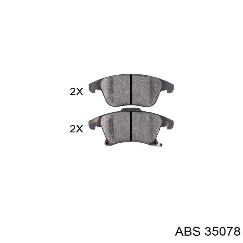 Sapatas do freio dianteiras de disco ABS 35078 preço, a partir de 36,53 USD