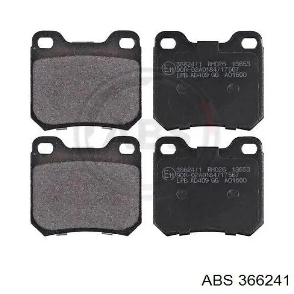 Sapatas do freio traseiras de disco ABS 366241 preço, a partir de 19,07 USD
