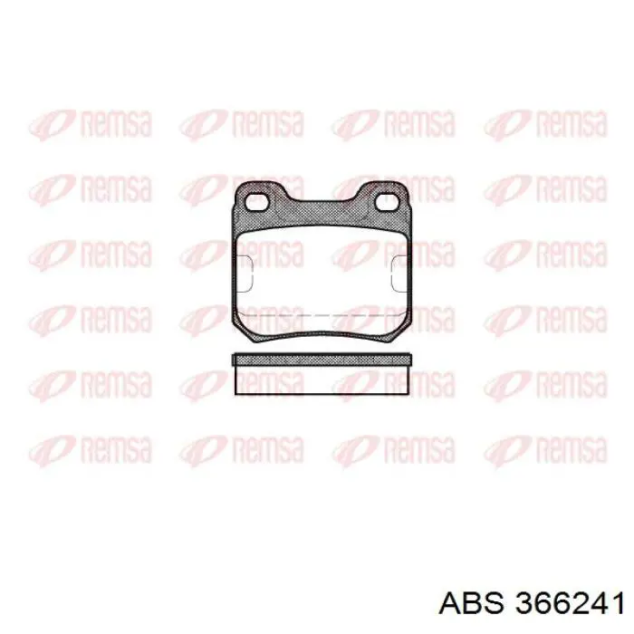 Compre 366241 ABS Sapatas do freio traseiras de disco