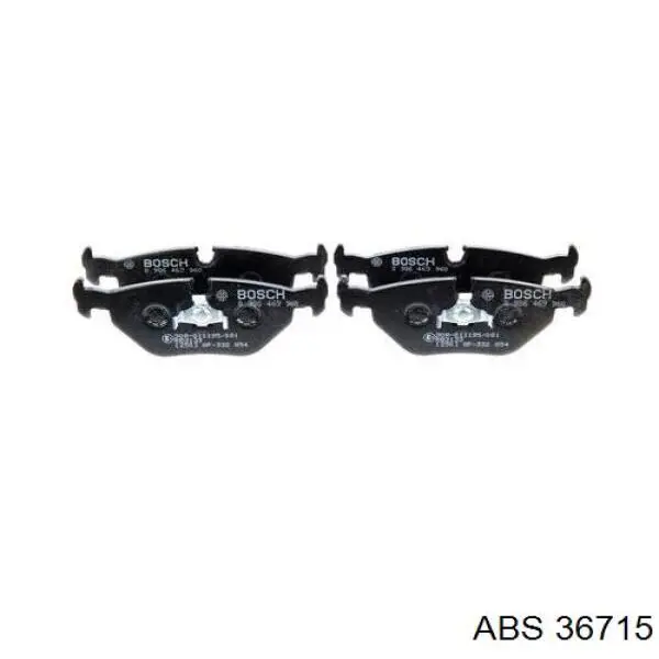 Sapatas do freio traseiras de disco ABS 36715 preço, a partir de 30,48 USD