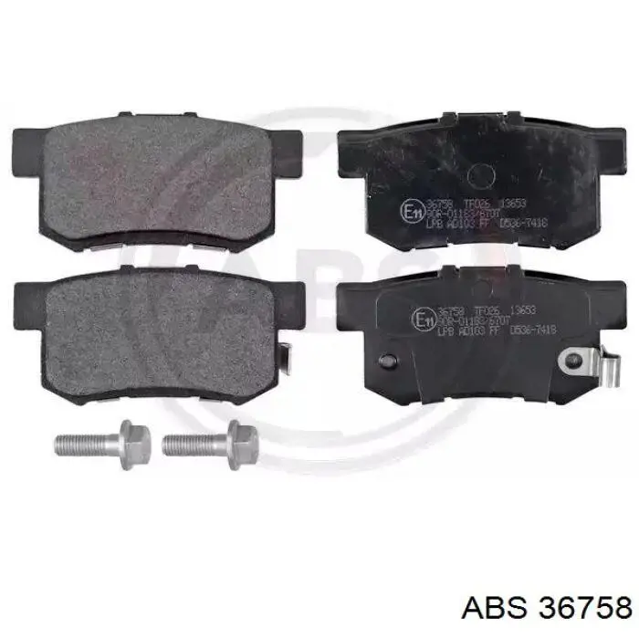 Sapatas do freio traseiras de disco ABS 36758 preço, a partir de 22,28 USD