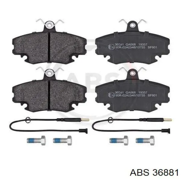 Compre 36881 ABS Sapatas do freio dianteiras de disco