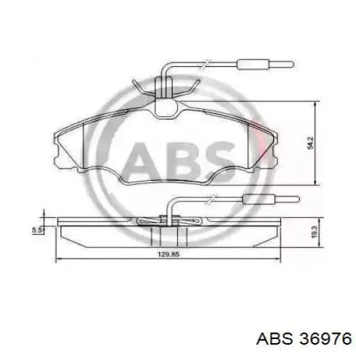 Sapatas do freio dianteiras de disco ABS 36976 preço, a partir de 33,23 USD
