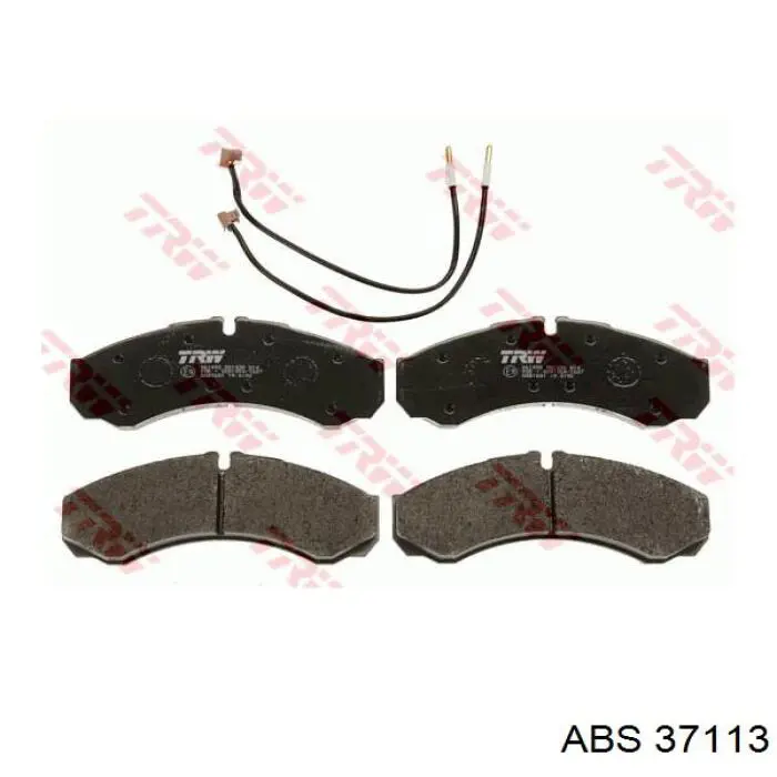 Compre 37113 ABS Sapatas do freio traseiras de disco