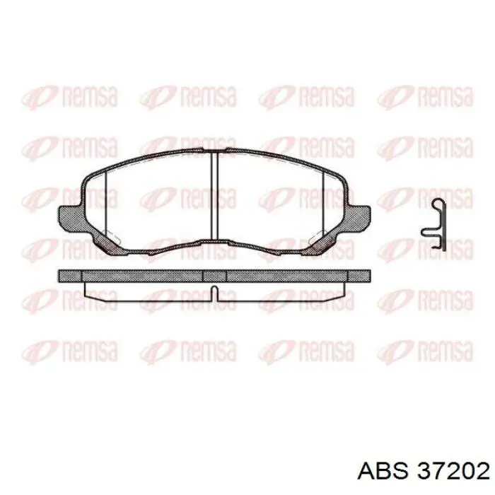 Compre 37202 ABS Sapatas do freio dianteiras de disco