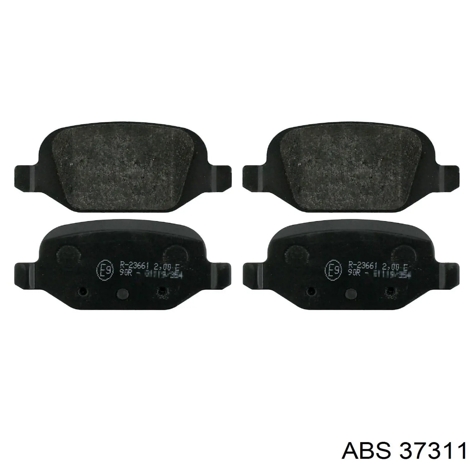 Compre 37311 ABS Sapatas do freio traseiras de disco