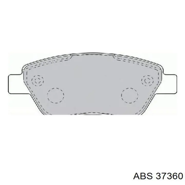 Compre 37360 ABS Sapatas do freio dianteiras de disco