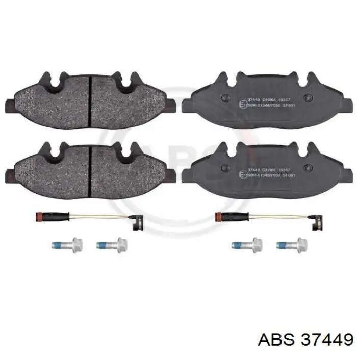 Sapatas do freio dianteiras de disco ABS 37449 preço, a partir de 38,55 USD