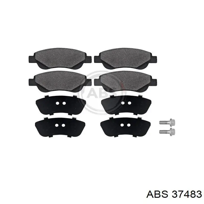 Compre 37483 ABS Sapatas do freio dianteiras de disco
