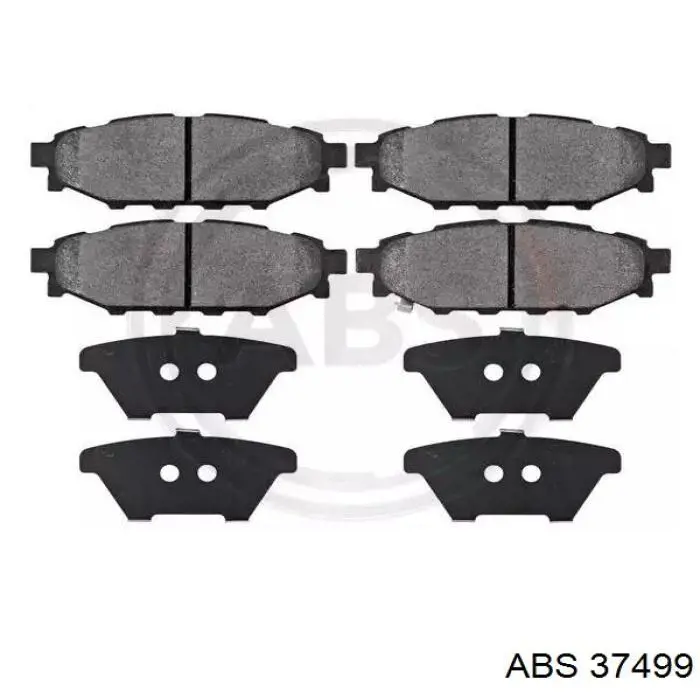 Sapatas do freio traseiras de disco ABS 37499 preço, a partir de 25,16 USD