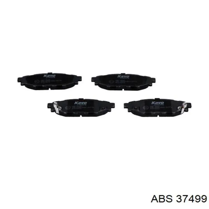 Compre 37499 ABS Sapatas do freio traseiras de disco
