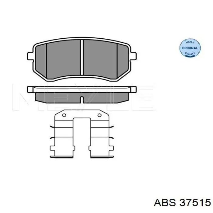 Compre 37515 ABS Sapatas do freio traseiras de disco