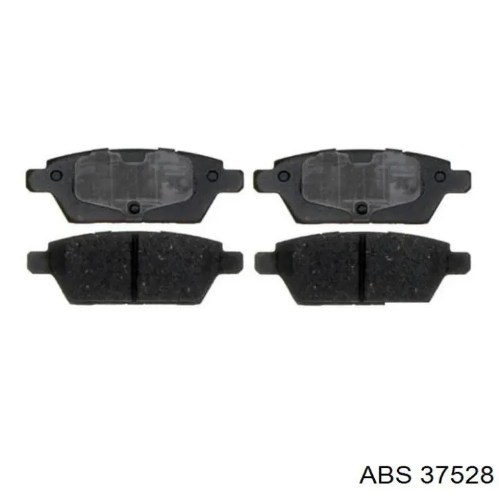 Compre 37528 ABS Sapatas do freio traseiras de disco