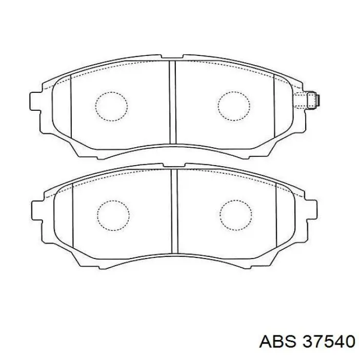 Compre 37540 ABS Sapatas do freio dianteiras de disco