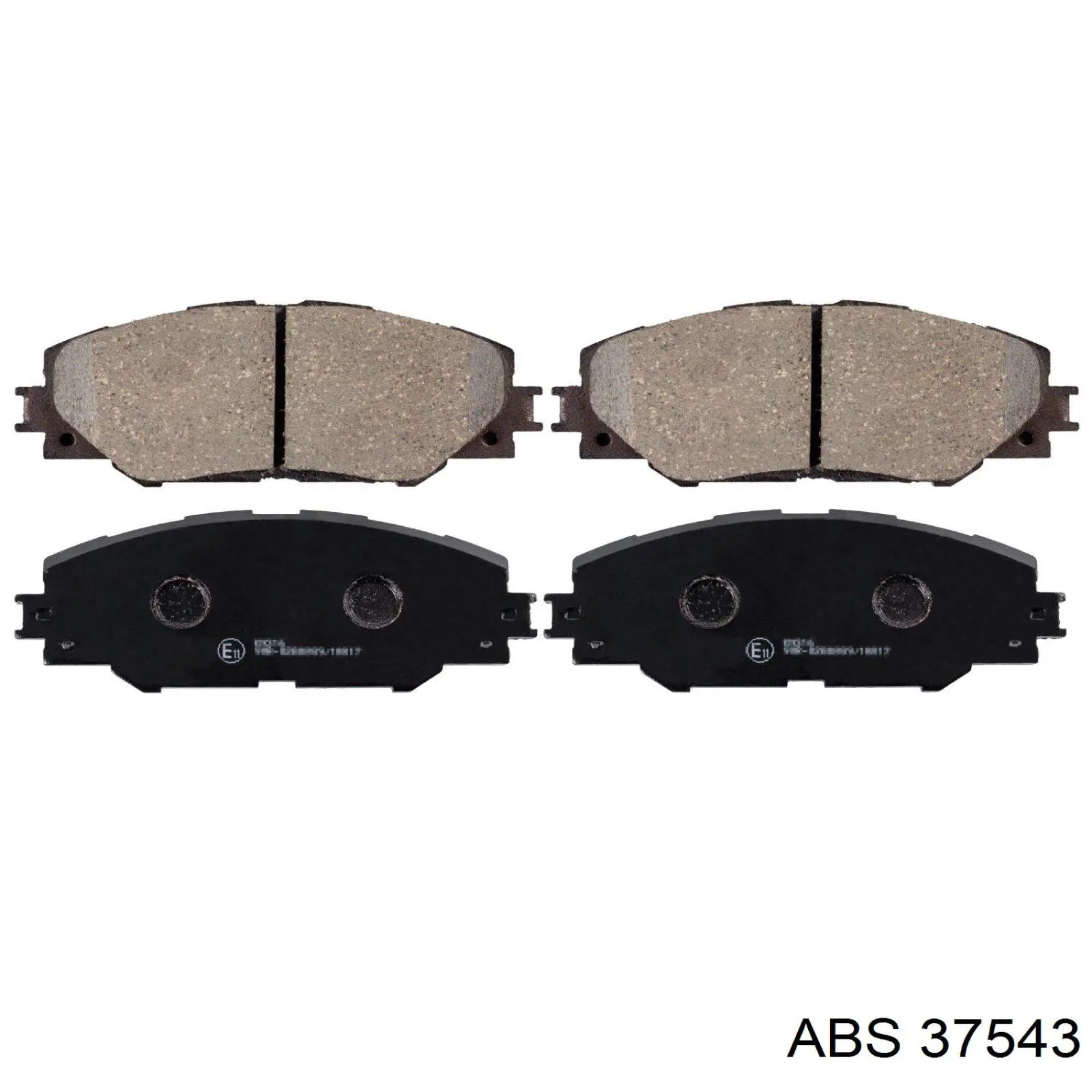 Compre 37543 ABS Sapatas do freio dianteiras de disco