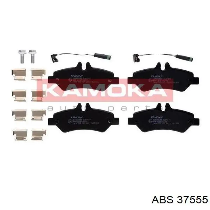 Compre 37555 ABS Sapatas do freio traseiras de disco