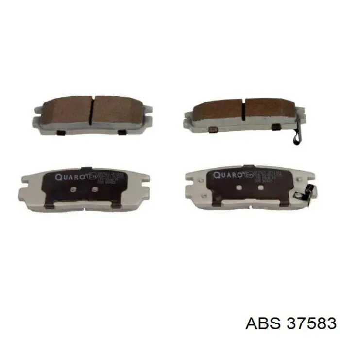 Compre 37583 ABS Sapatas do freio traseiras de disco