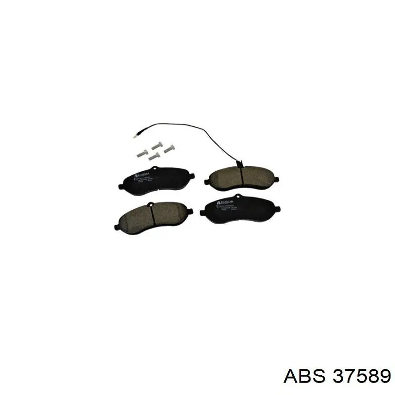 Compre 37589 ABS Sapatas do freio dianteiras de disco