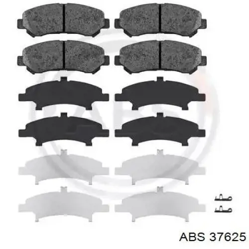 Sapatas do freio dianteiras de disco ABS 37625 preço, a partir de 29,53 USD