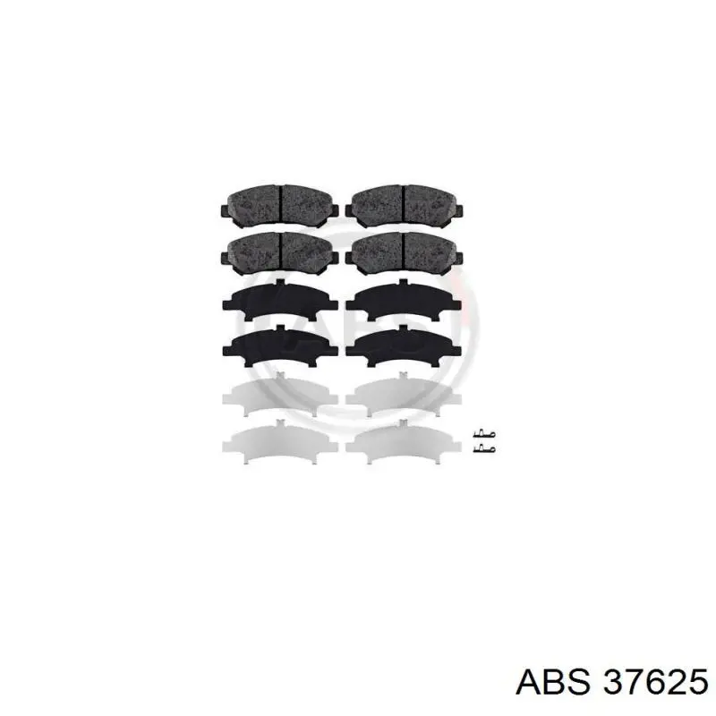 Compre 37625 ABS Sapatas do freio dianteiras de disco