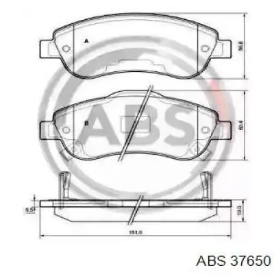 Sapatas do freio dianteiras de disco ABS 37650 preço, a partir de 36,09 USD