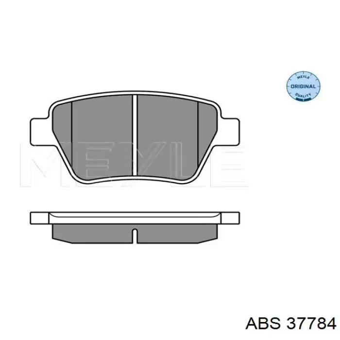 Compre 37784 ABS Sapatas do freio traseiras de disco