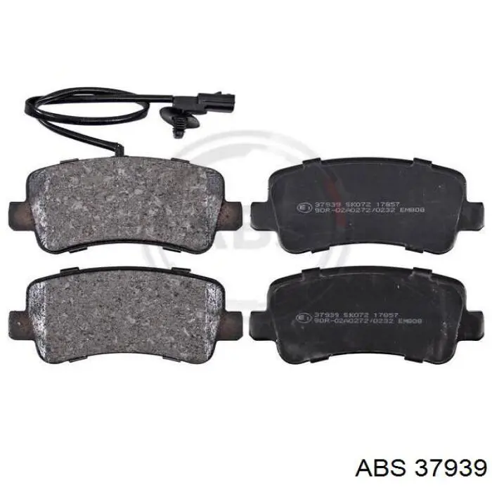 Compre 37939 ABS Sapatas do freio traseiras de disco