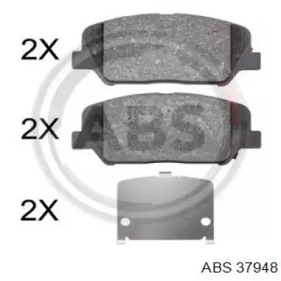 Sapatas do freio dianteiras de disco ABS 37948 preço, a partir de 35,13 USD