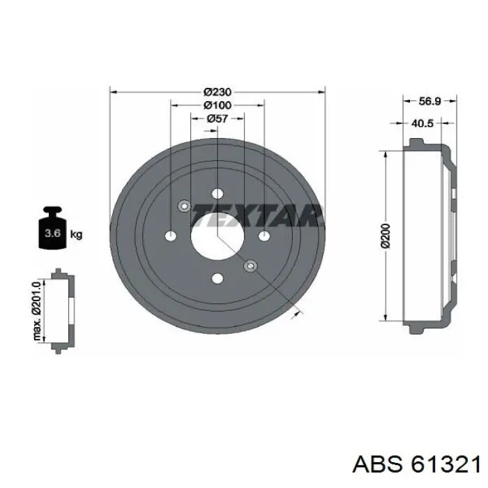 Cilindro mestre do freio ABS 61321 preço, a partir de 37,54 USD