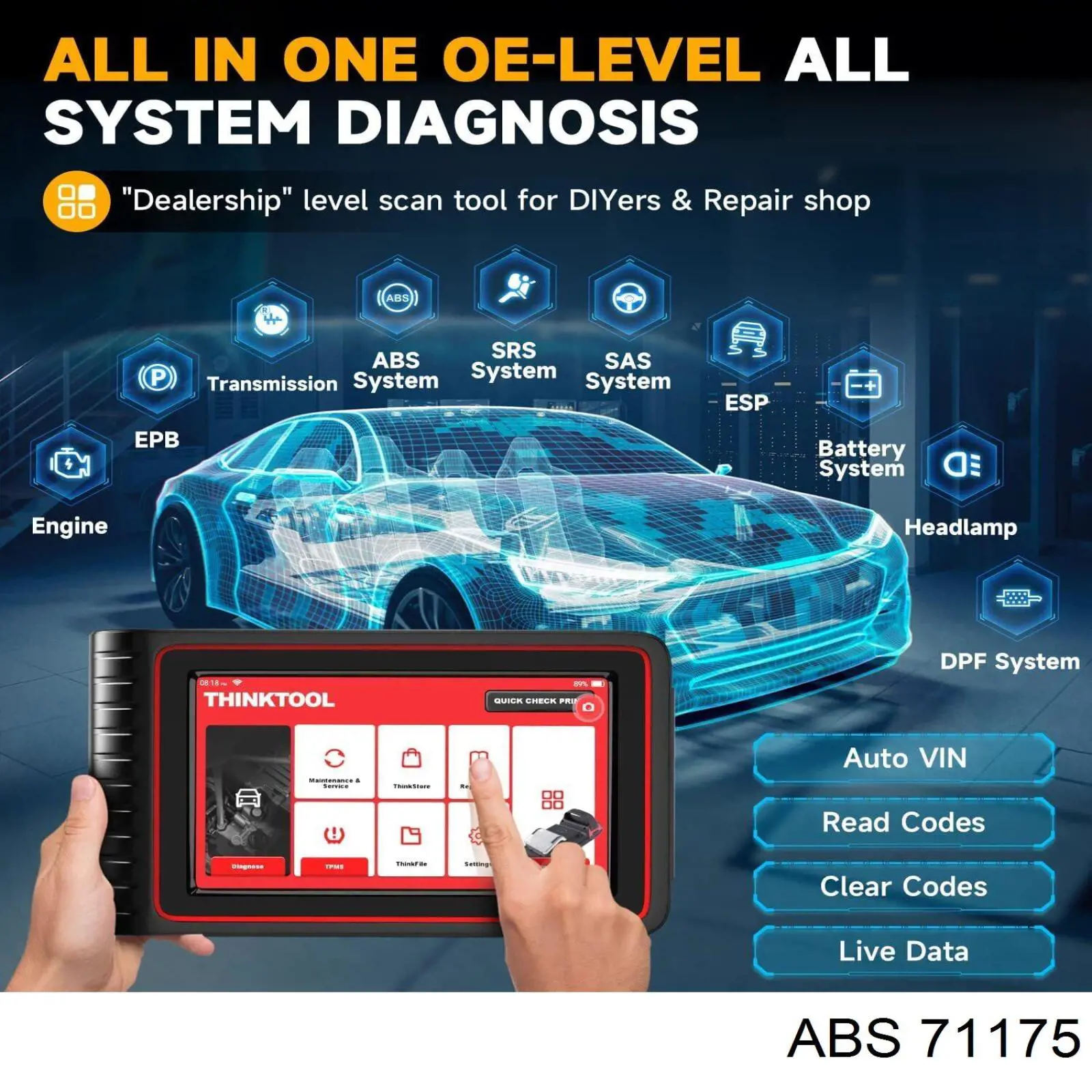 Compre 71175 ABS Cilindro de trabalho de embraiagem