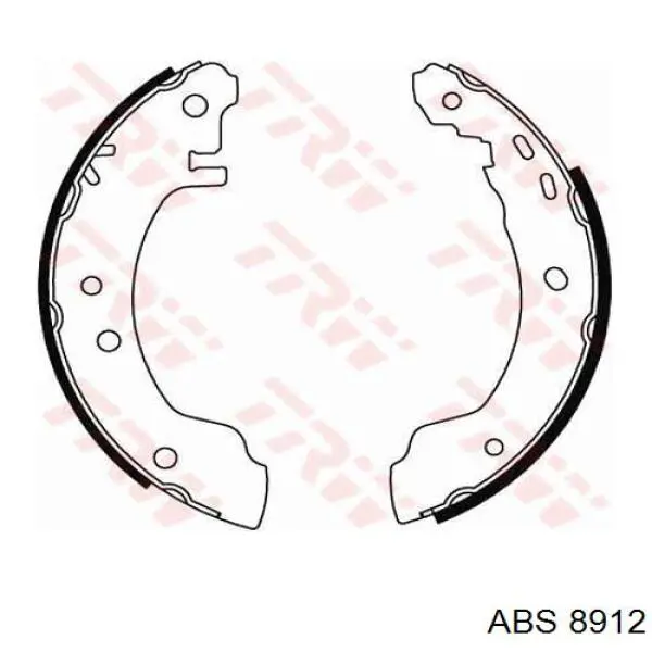 Sapatas do freio traseiras de tambor ABS 8912 preço, a partir de 31,87 USD