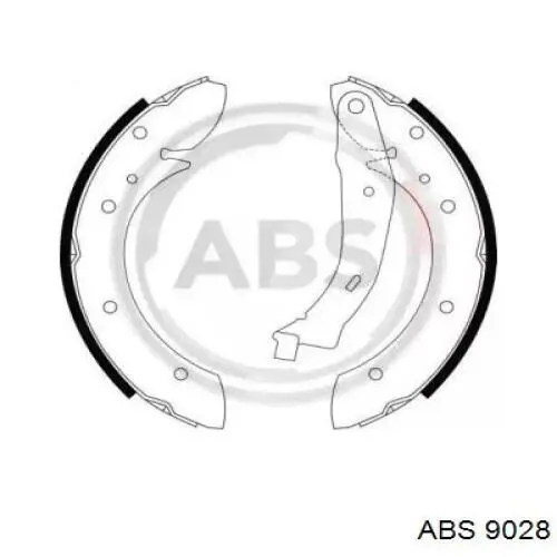 Sapatas do freio traseiras de tambor ABS 9028 preço, a partir de 32,28 USD
